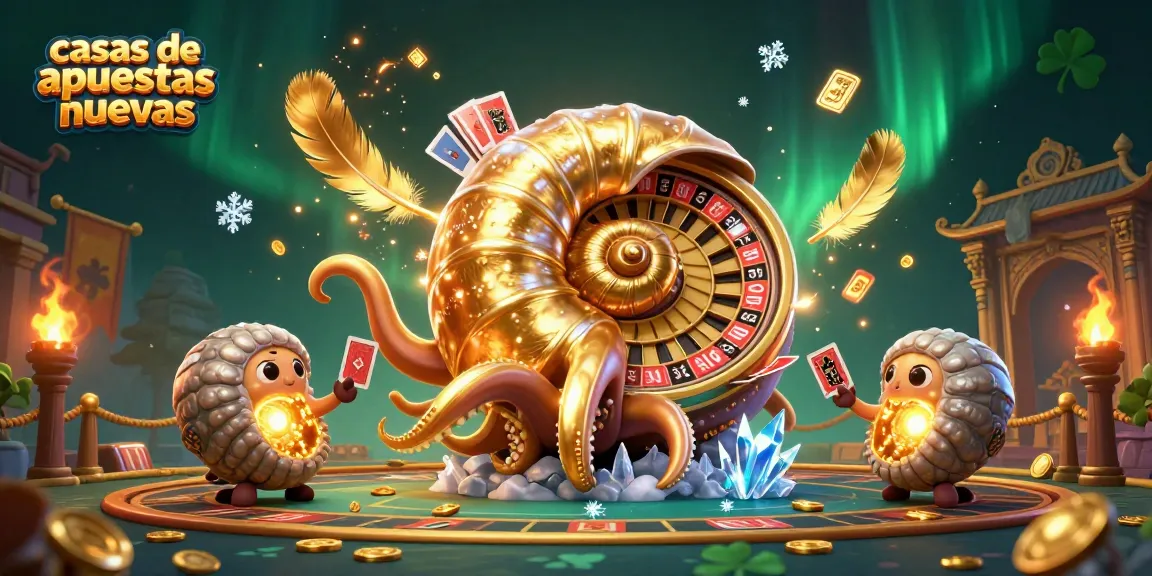 Apuesta en casas de apuestas nuevas con un nautilus gigantesco que es una ruleta y brilla en oro