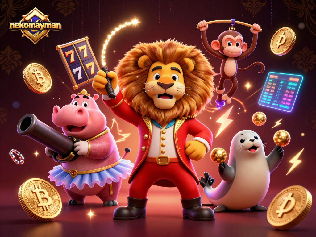 Spin the reels with nekomayman, engaging in thrilling game action with exciting wins around vibrant characters.