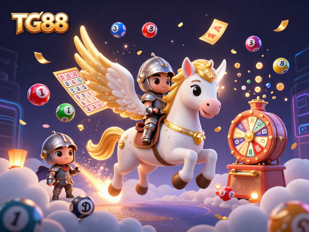 Engage with TG88's vibrant gaming scene filled with lottery excitement and immersive characters.