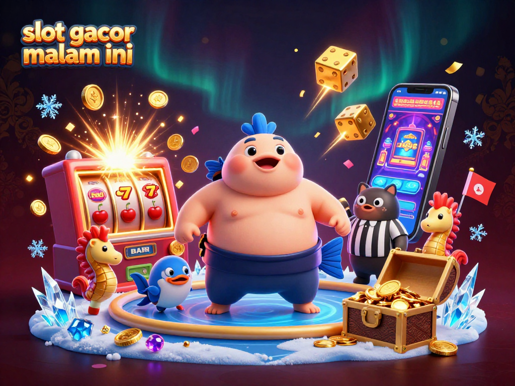 Experience thrilling slot gacor malam ini with vibrant, engaging 3D casino elements.