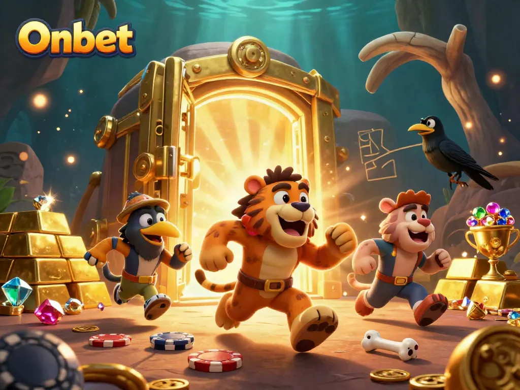 Engage with Onbet's vibrant prehistoric casino adventure featuring captivating treasures and games.