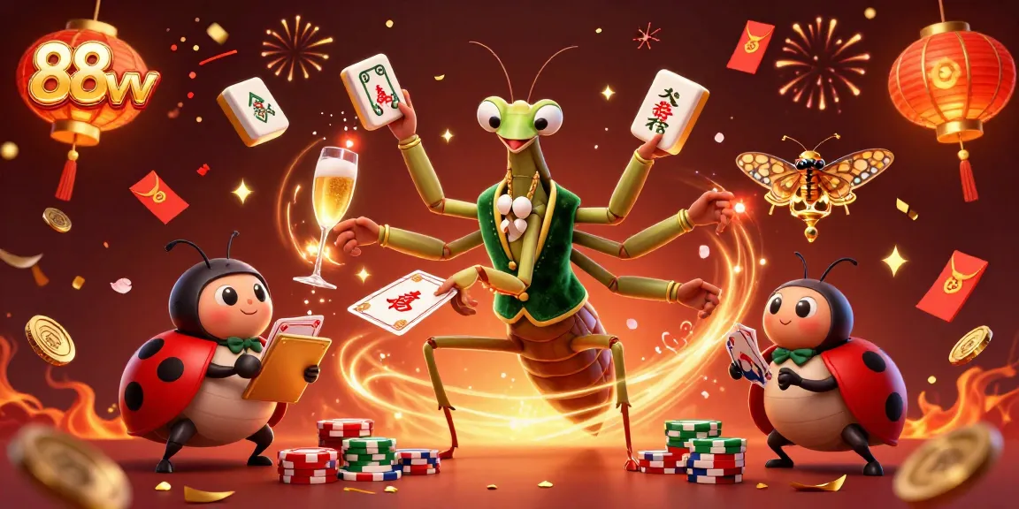 Experience vibrant casino energy with 88vv as characters deal cards and celebrate wins.