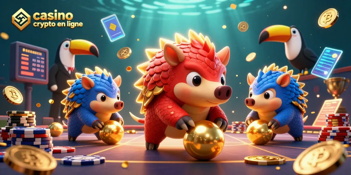 Jouer à casino crypto en ligne avec des pangolins en compétition, remportant des jetons et des gains