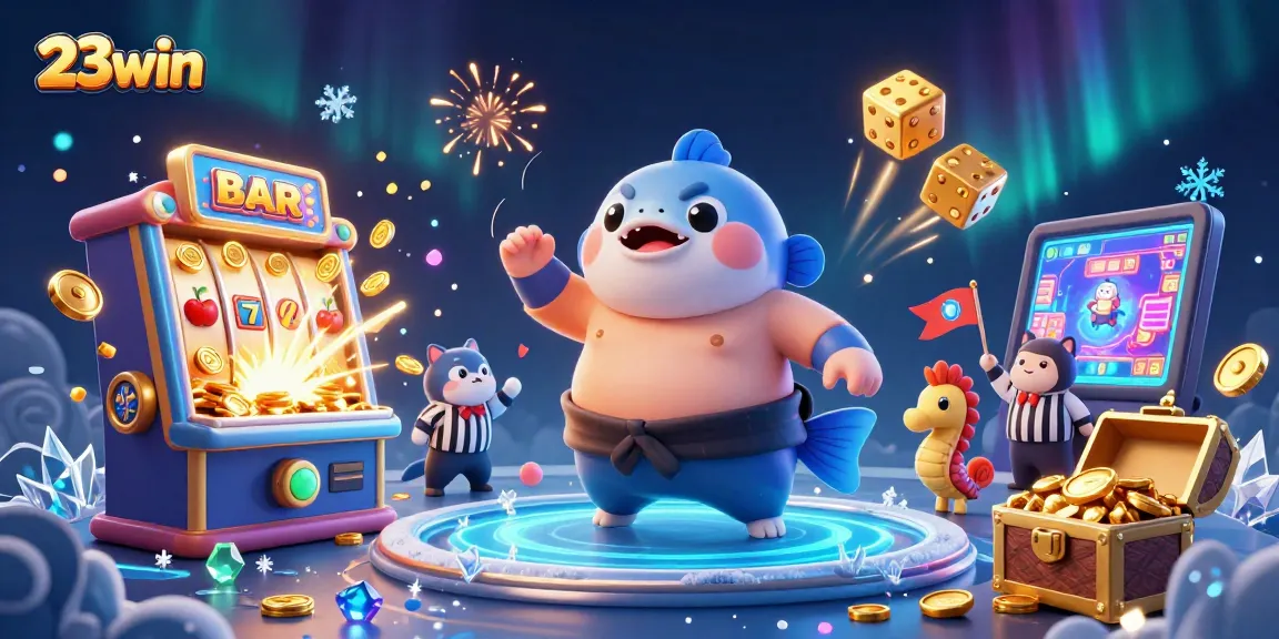 Experience winning moments at 23win, where slots and playful characters ignite excitement!