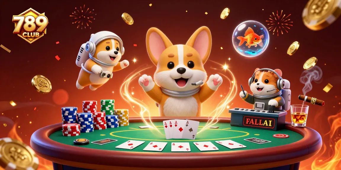 Experience thrilling gaming at 789CLUB with floating poker chips and exciting casino elements.