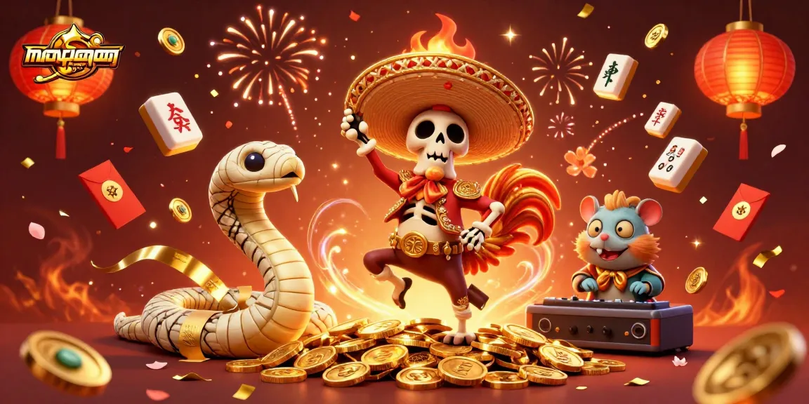 Engage in the exciting world of nhanquagamebai with 3D characters celebrating casino victories.