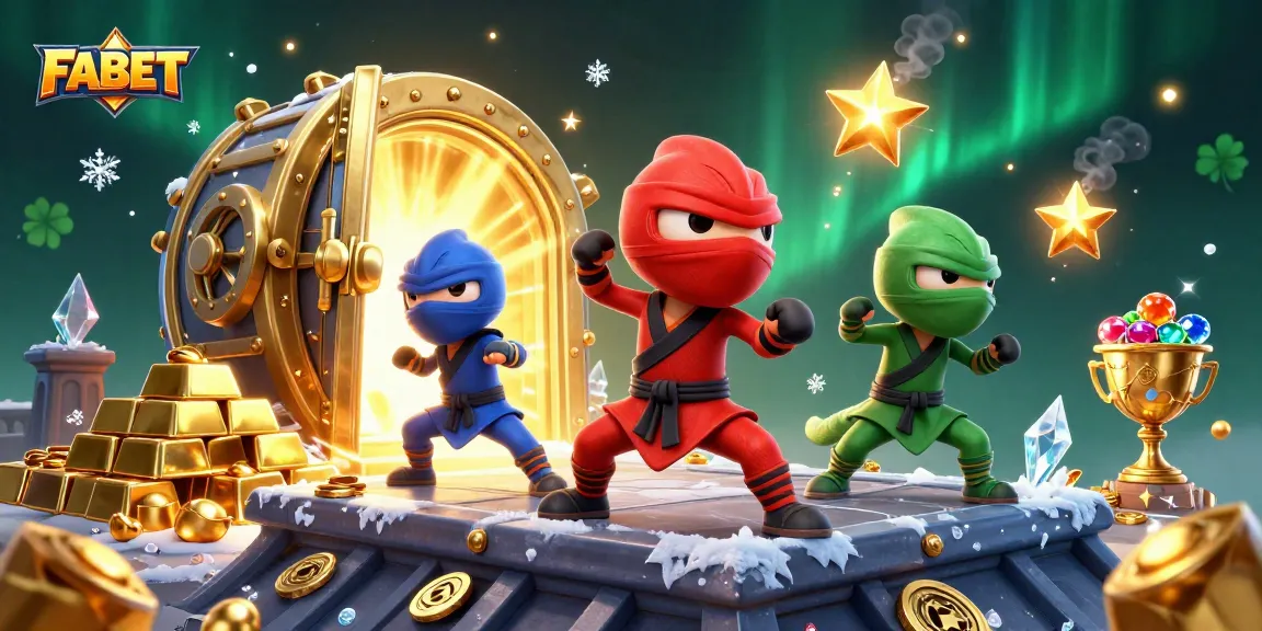 FABET challenges players with a dynamic ninja chameleon team amidst treasure and gold.