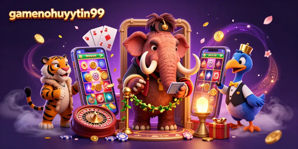 Enjoy vibrant casino action with gamenohuuytin99's 3D bouncer, VIP, and doorman in this vibrant scene.