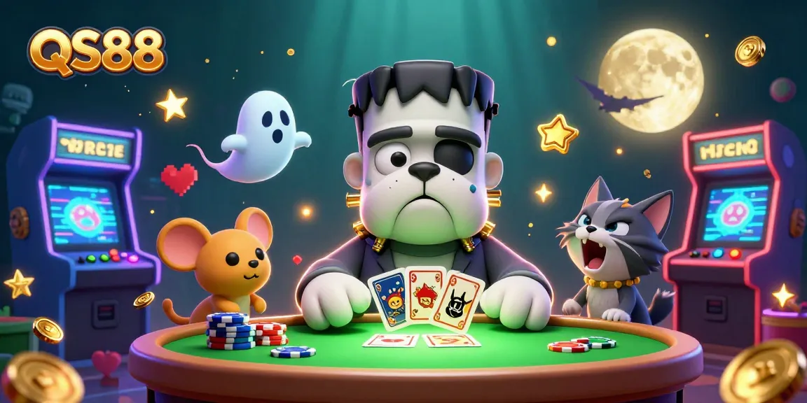 Experience thrilling gameplay at QS88 with a vibrant illustration of casino excitement.