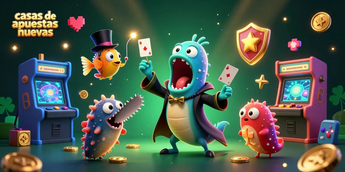 Las casas de apuestas nuevas presentan una emocionante ilustración con un pez linterna y una anguila en un espectáculo de magia.