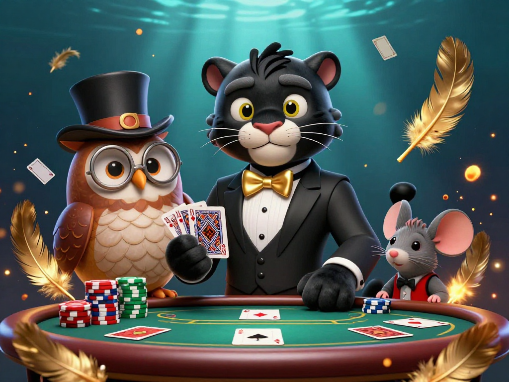 Join the action with slidegamers in this vibrant 3D gambling scene featuring stylish characters and dynamic casino elements.